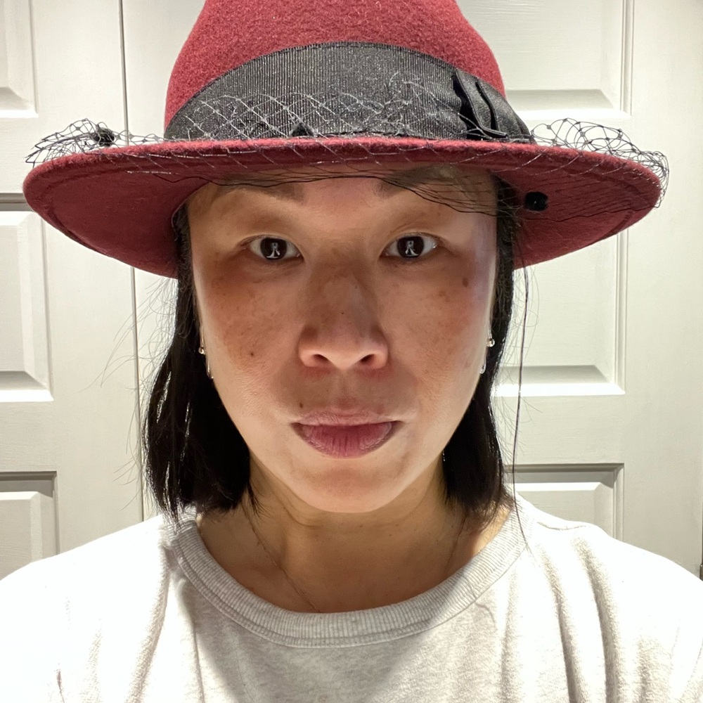 Helene Berman Women's Fedora with Black Lace - BNWT